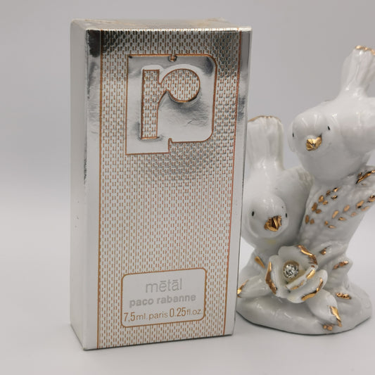 Metal by Paco Rabanne 7.5ml PARFUM Splash VINTAGE SEALED